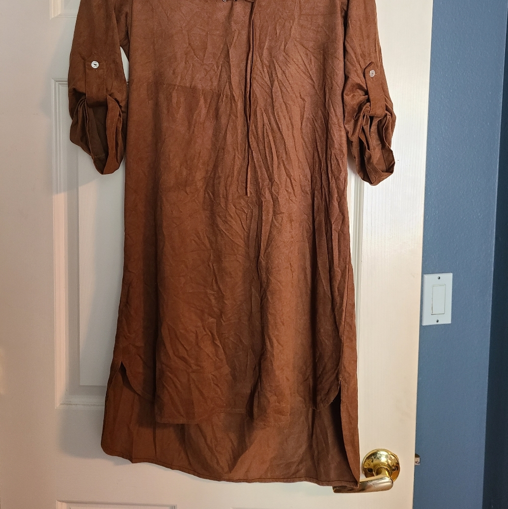 Fall Suede Dress - Picture 3 of 3